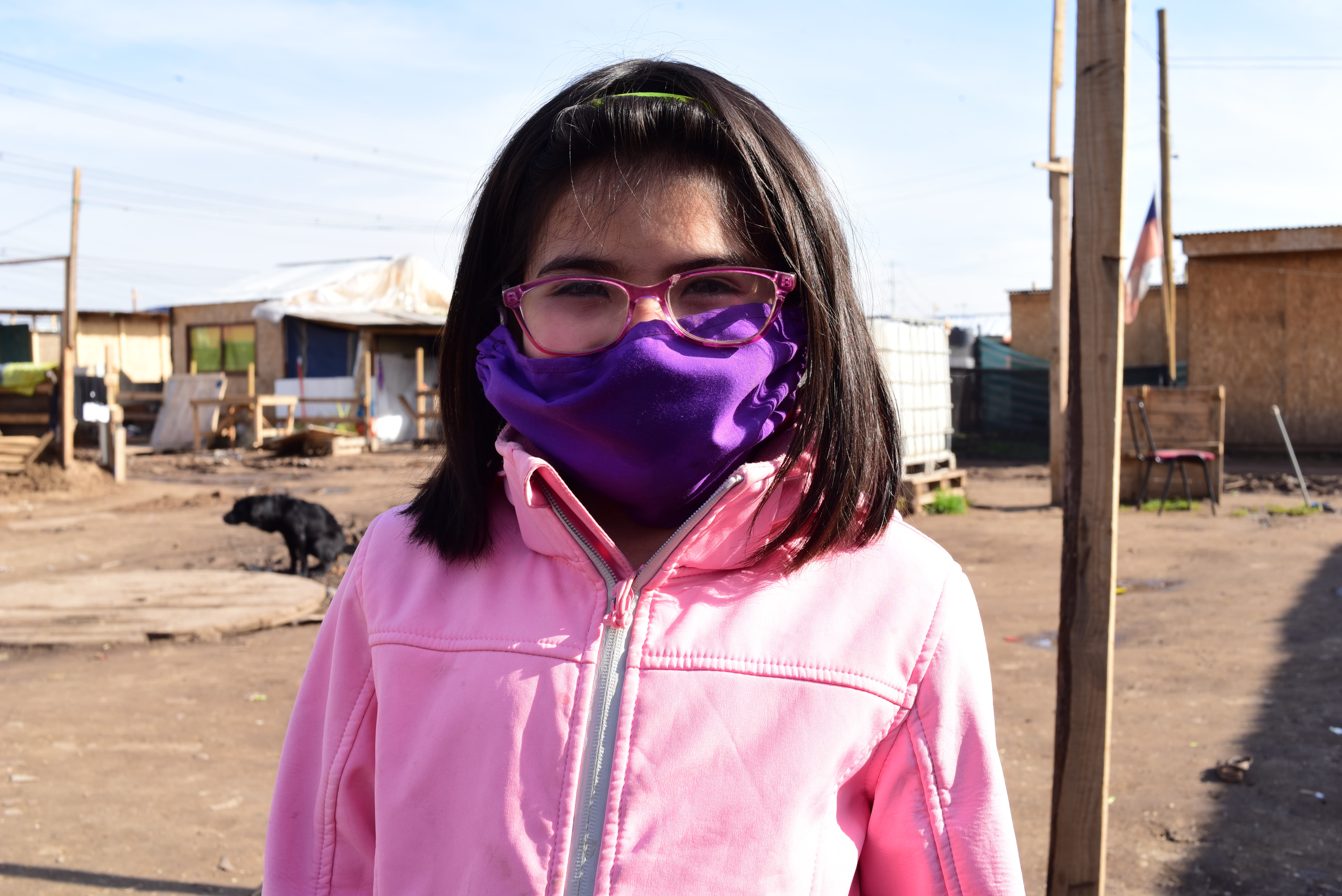 Niña en pandemia
