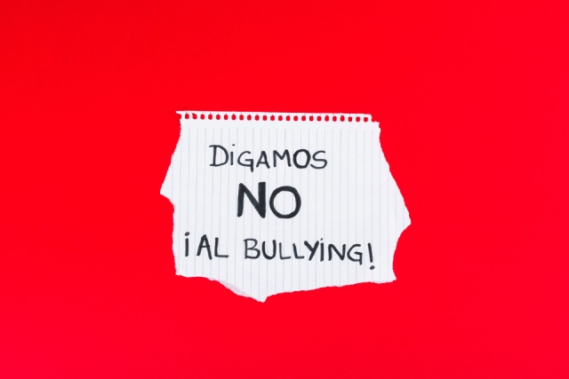 Cartel no más bullying