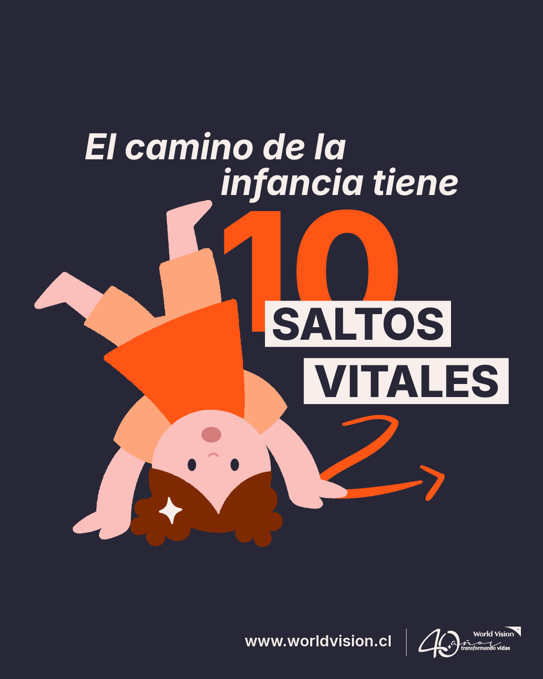 ¿Sabías que el camino de la infancia tiene 10 saltos vitales?